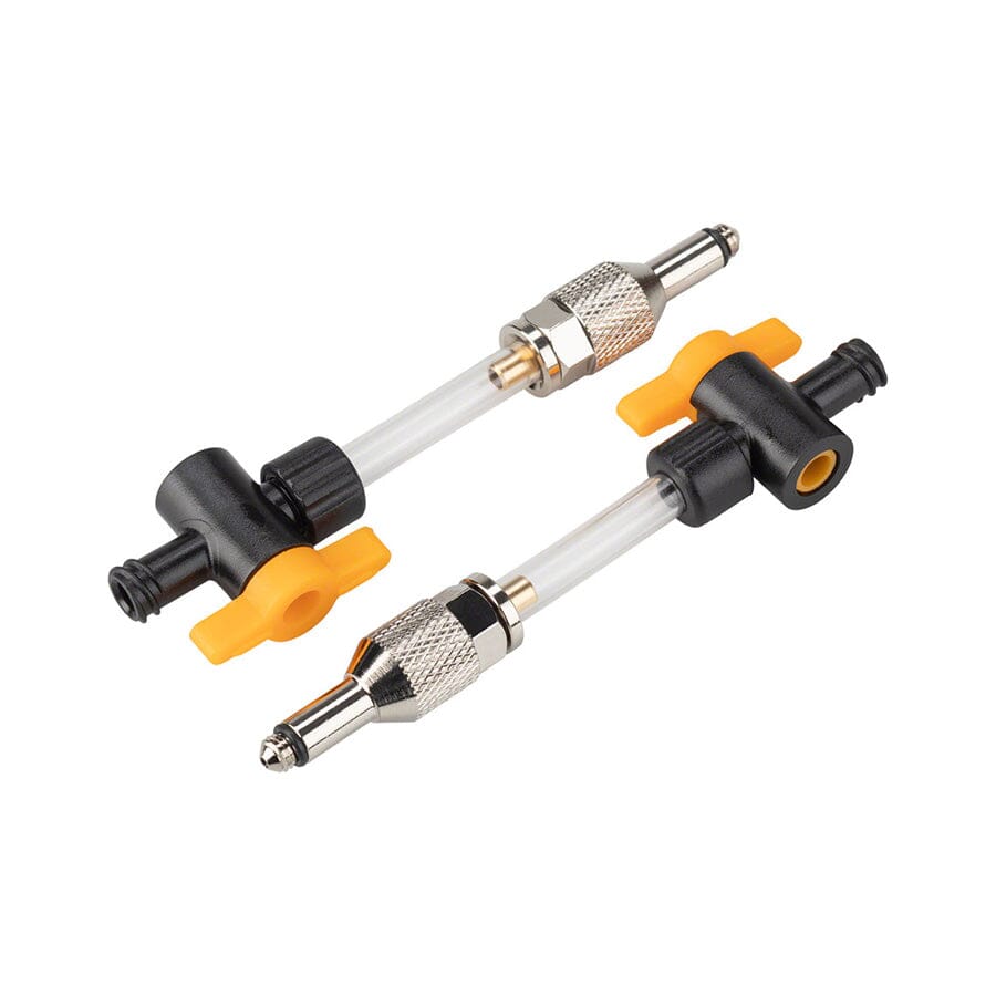 Jagwire Elite DOT Bleed Kit Universal Adapters with 1/4-Turn Valves, Pair