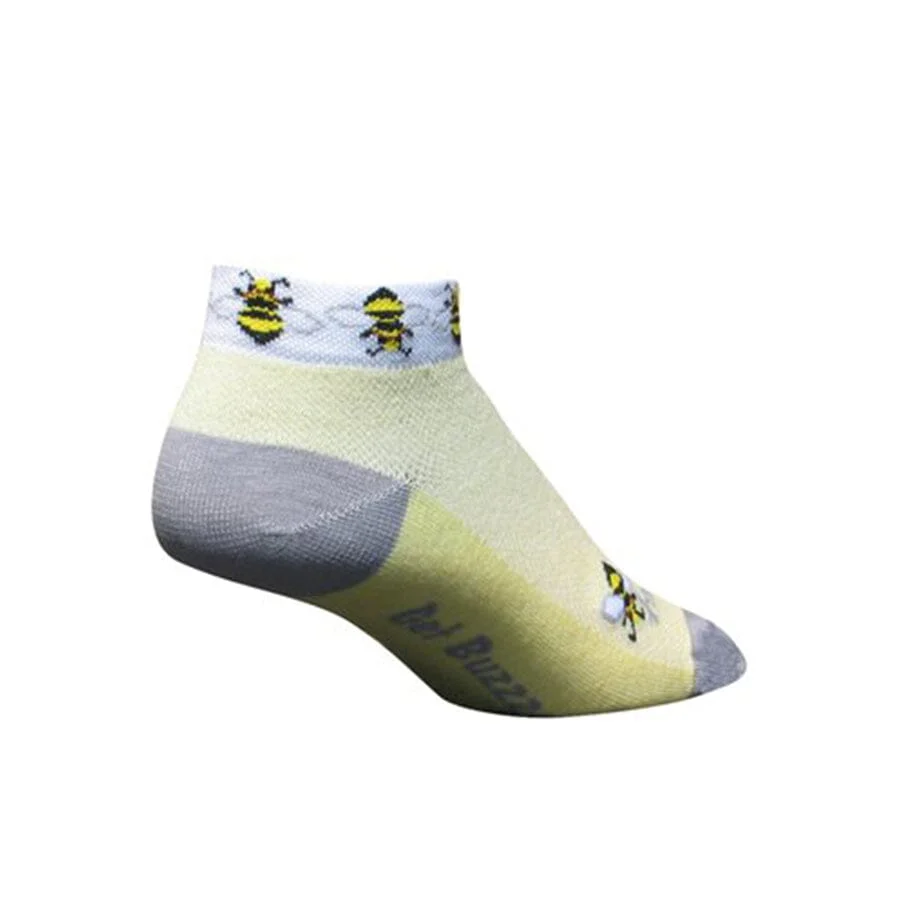 SockGuy 1" Flat-Knit Ladies Socks Bees